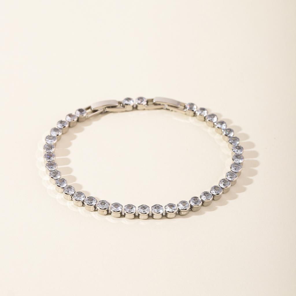 Luxury Gold-Plated Copper Zircon Leaf Bracelet, High Quality Jewelry