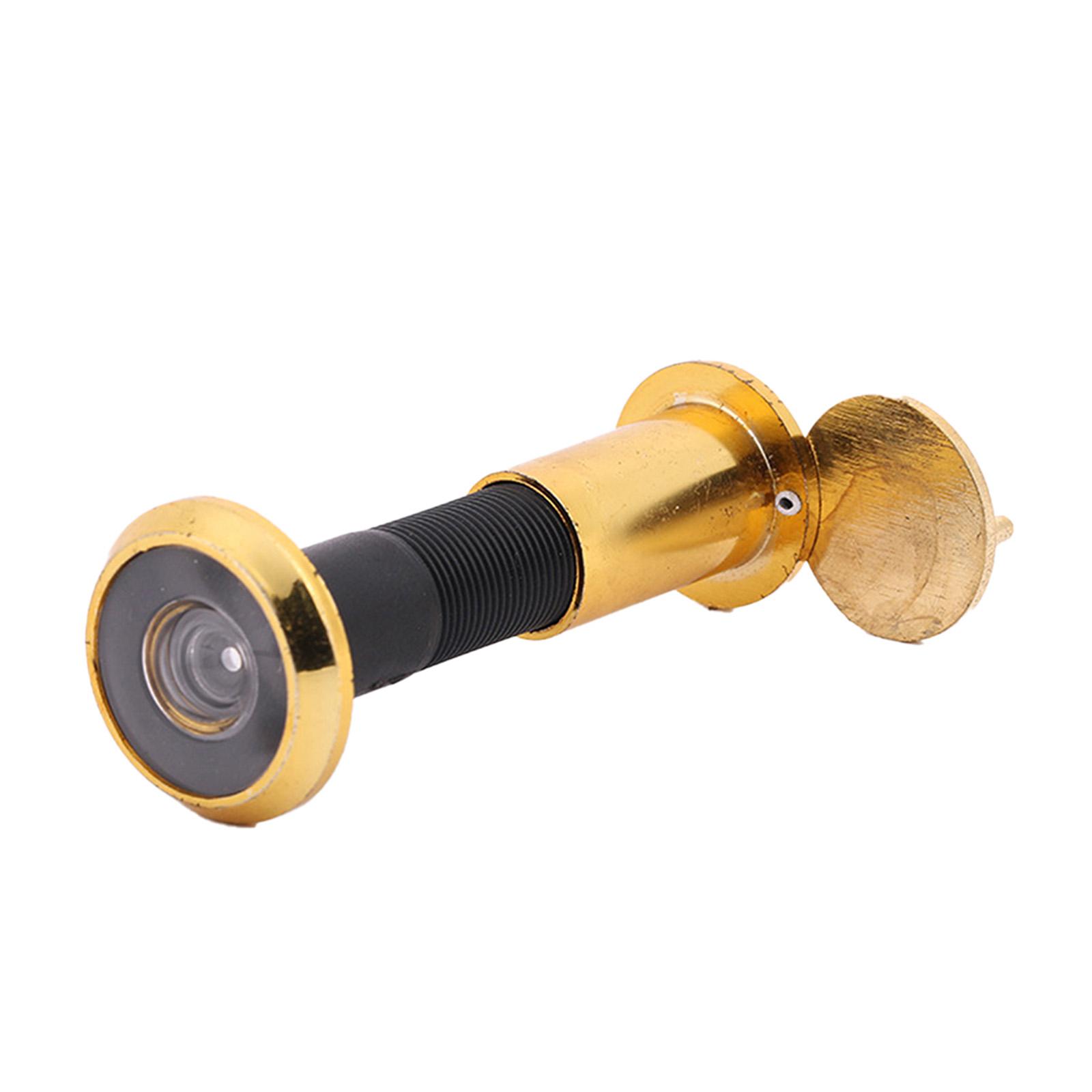 

220 Degree Door Peephole Viewer Wide Angle Eye Sight Hole Glass Lens Cat Eye Wooden Door Anti-theft Door Mirror Dia16mm 50-70mm