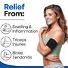 Armstrong Amerika Upper Arm Tendonitis Brace Compression Sleeve Triceps and Biceps Muscle Support for Upper Arm Tendonitis Pain Relief or Biceps
