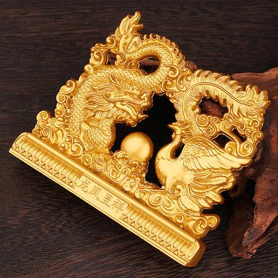 Longfeng Chengxiang Legierungsornament Heim Büro Kreative Schreibtischdekoration Handwerk Schreibtischornament Einweihungsgeschenke