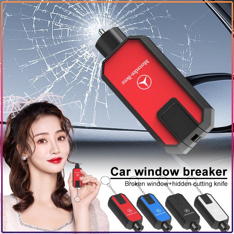 Portable Car Window Breaker 2-in-1 Multi functional Cutting Belt Car Life Hammer Caps For Mercedes-Benz W166 W212 W204 C E ML GL CQP9