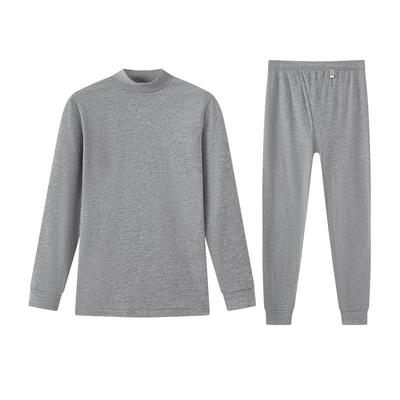 Yiershuang Herr 100% Bomull Mock Neck Termounderställ Set