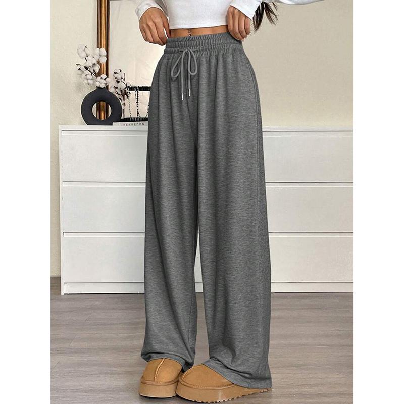 Μονόχρωμο Casual Φαρδύ Παντελόνι Για Γυναίκα Φθινόπωρο Χειμώνας Γυναικείο Φαρδύ Παντελόνι Ψηλόμεσο Παντελόνι Γυναικεία Ρούχα