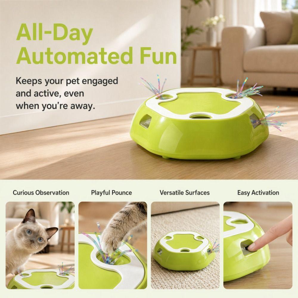 Smart Motion Activated Cat Toy Whack-A-Mole Interactive Cat Toy Indoor