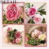 Artificial Flowers Pink Artificial Peony Fake Peonies Bouquet Rose Flower Arrangement Table Centerpiece Party Home Decoration