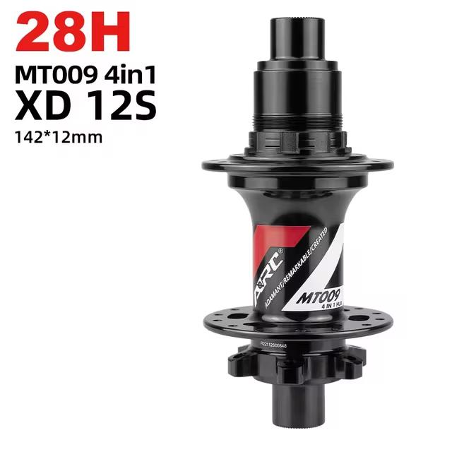 ARC MT009 Fahrradnabe 32 28 36 Löcher 6 Klinken HG MS XD 8 9 10 11 12 Gänge Freilaufkörper Gedichtete Lager MTB Mountainbike Vorder- Hinterradnabe