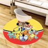 1pc Pokémon Characters with Ash and Friends Round carpet, Made of Polyester,Perfect for Decorating Office Chairs, Living Rooms,fplt109