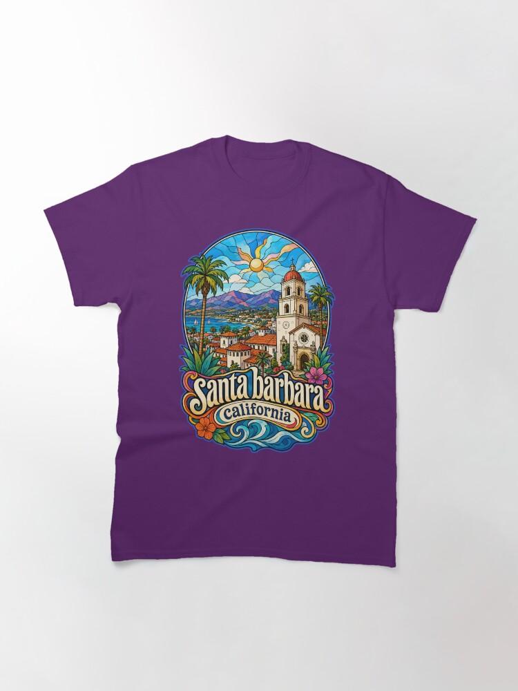 Barbara Santa Barbara California USA Stained Glass Art Classic T-Shirt