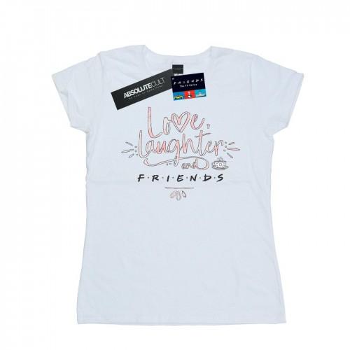 

Friends Womens/Ladies Love Laughter Cotton T-Shirt XXL білий
