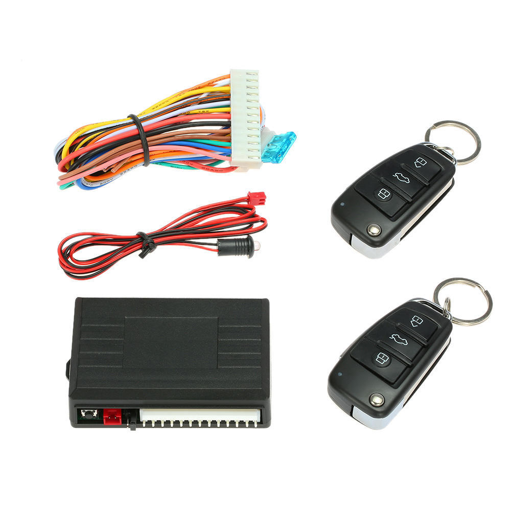Universal Car Door Lock Keyless Entry with Trunk Release Button Remote Central Locking Kit for