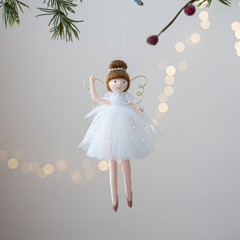 Cloth Christmas Angel Doll Drop Ornaments Angel Girl Toy Pendant Hanging Pendant Christmas Girl Pendant Festival Decor