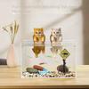 Fish Tank Landscaping Cute Basket Cat Decoration Fish Tank Creative Basket Cat Ornaments
