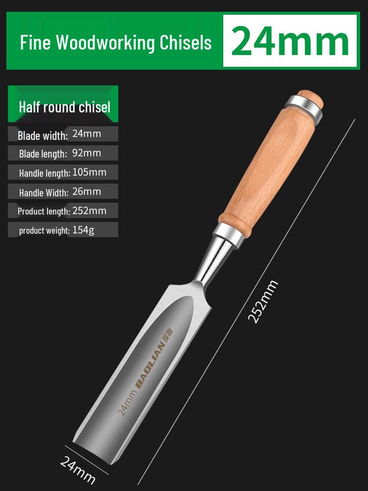 Wooden Handle Carving and Grooving Chisel Set for Woodworking