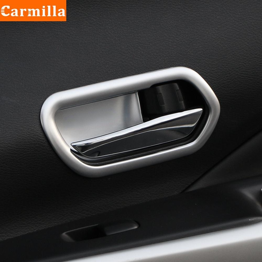 Carmilla Marco de Tazón de Manija Interior de Puerta de Coche Recorte Cubierta Moldura Pegatinas para Nissan Kicks 2016 - 2021 Accesorios Estilo de Coche