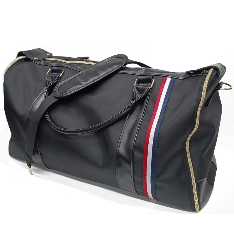 

Geestock 2in 1 Garment Duffel Bag For Travel Folding Suit Storage Bag Waterproof Pu Travel Tote Bags Large Capacity Weekend Bag