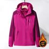 Men Women 3-in-1 Waterproof Windproof Hiking Jacket With Removable Fleece Liner Winter Outdoor Activities