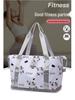 Expandable Cartoon Print Travel Bag: Large Capacity for Pregnant Women, Wet/Dry Separation, Ideal for Gym and Handheld Use