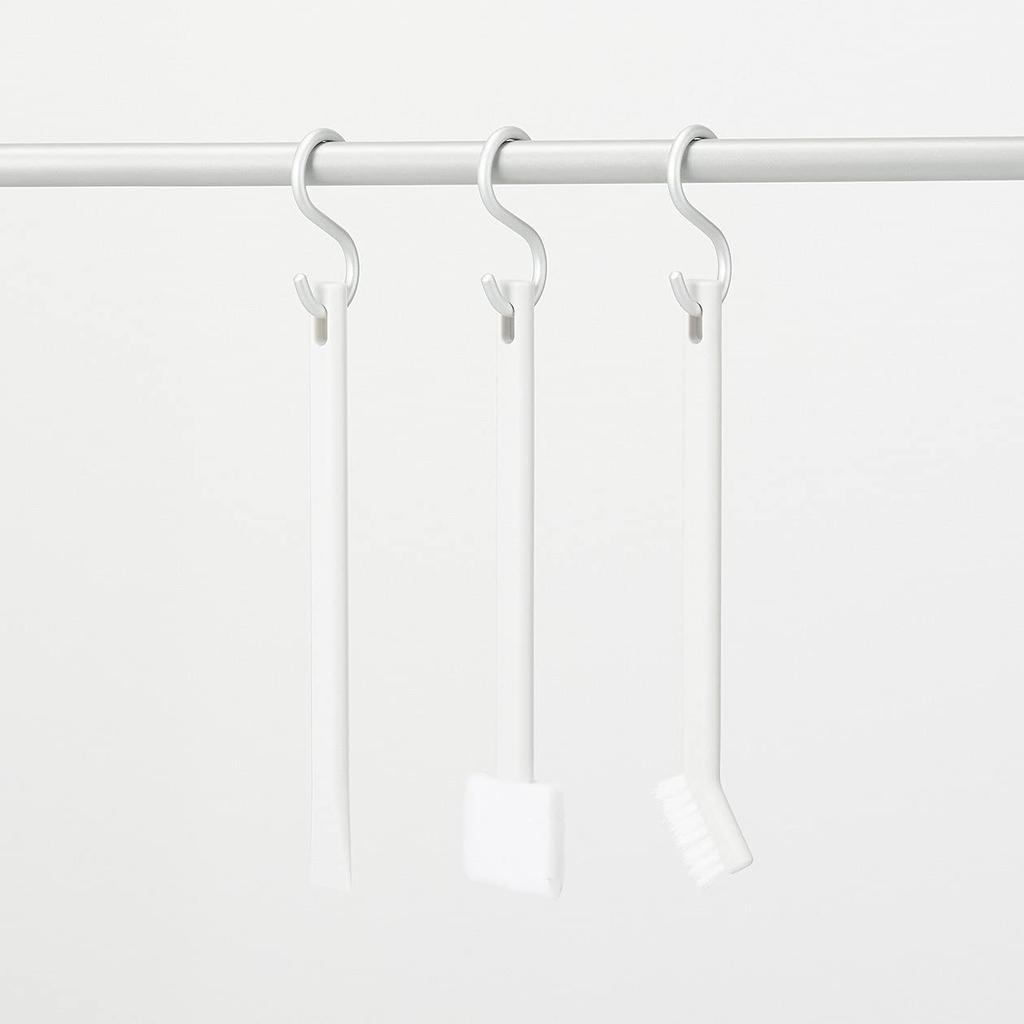 MUJI Aluminum S-Shaped Hook Set S 3 Pieces Silver