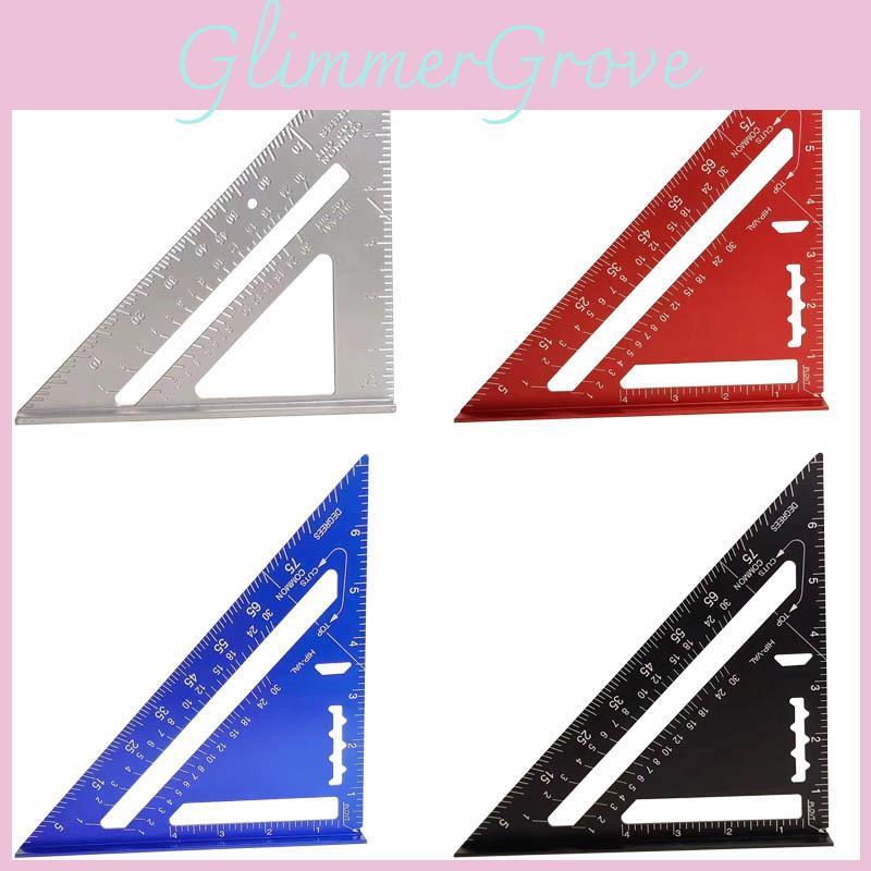 Woodworking Triangle Ruler With Aluminum Alloy Construction For Carpentry And Diy Projects