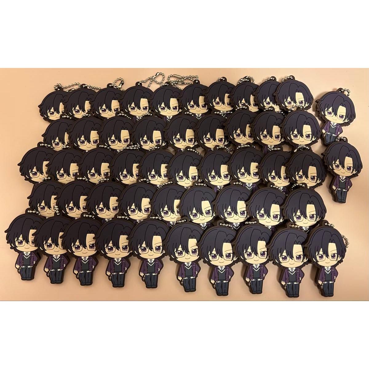 Used Colorful Peach Mofu Rubber Strap 52 pieces