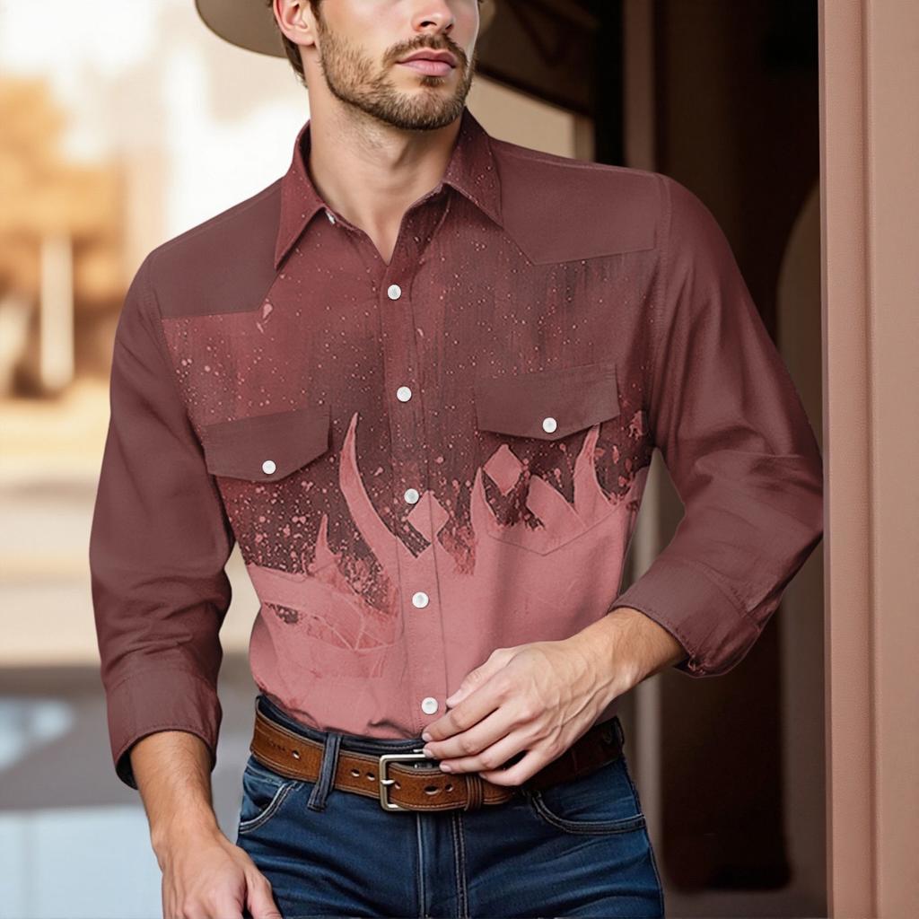 Men'S Fashionable Lapel And Shoulder Length Short Sleeved Casual Top