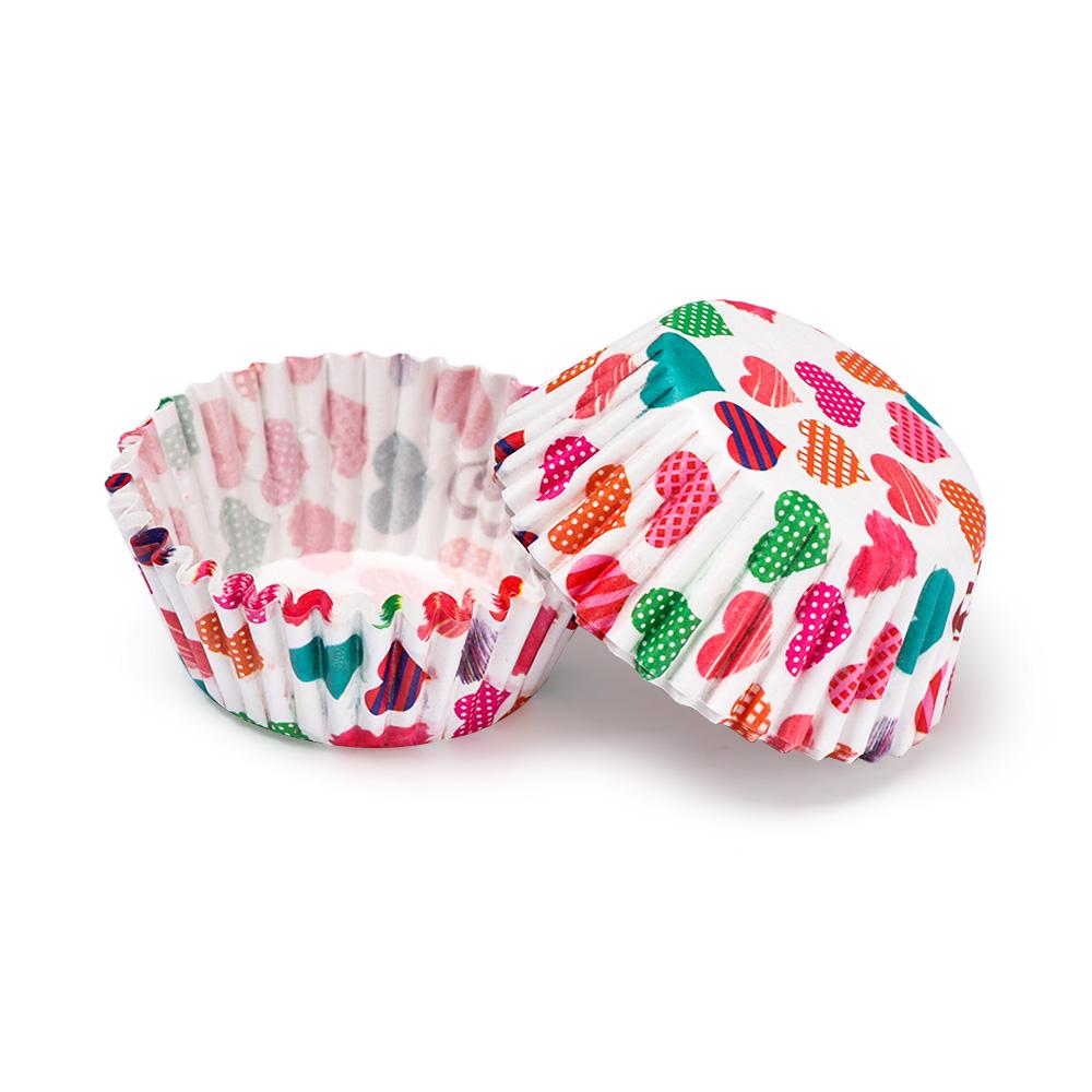 100Pcs CupCake Cake Mold Muffin Box Oil Proof Paper Holder Cup Case Baking Tools DIY Cake Decorating Birthday Party Supplies