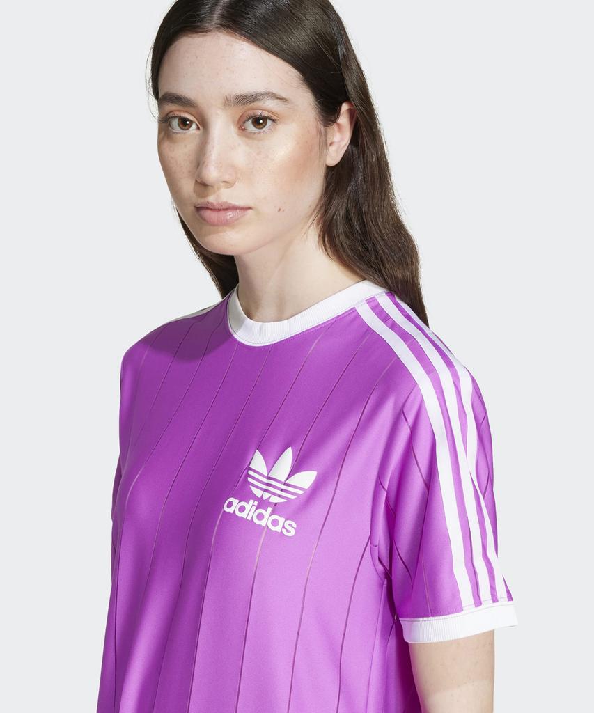 adidas 3S Pinstripe Tee - Purple / Iy7225