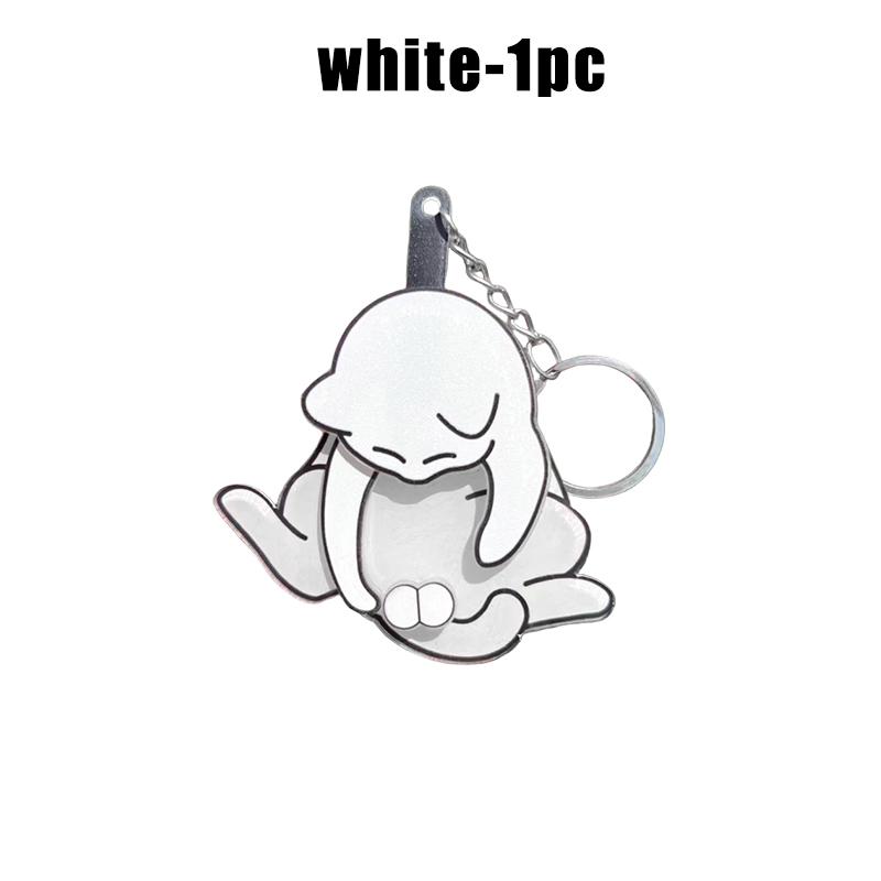 Fun Pull Tab Whimsical Cat Keychain Rotating Fidget Toy Surprise Egg Charm Mischievous Kitten Bag Accessory Creative Pet Gift