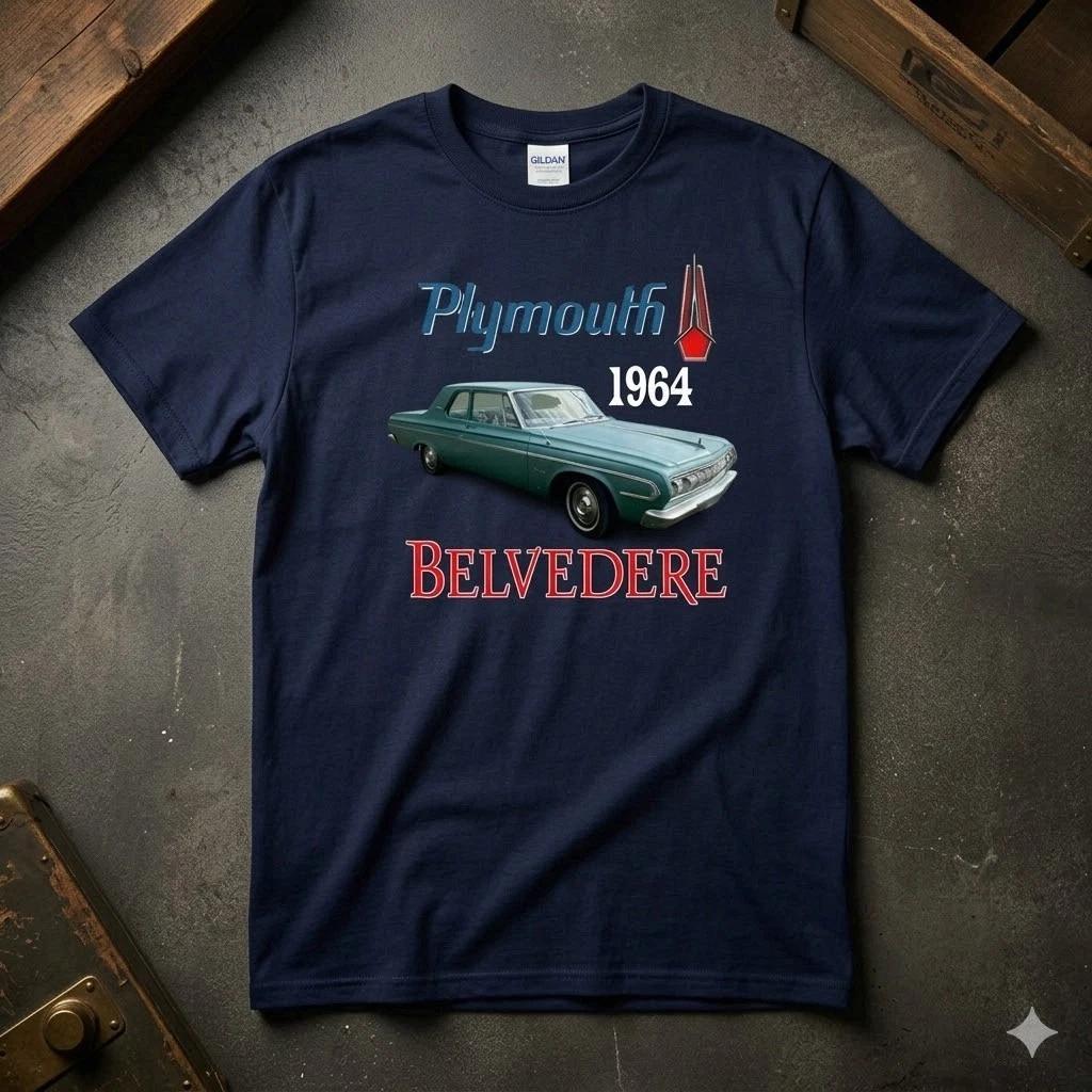 1965 Plymouth Shirt Old School Hot Rod Graphic Tee XXL