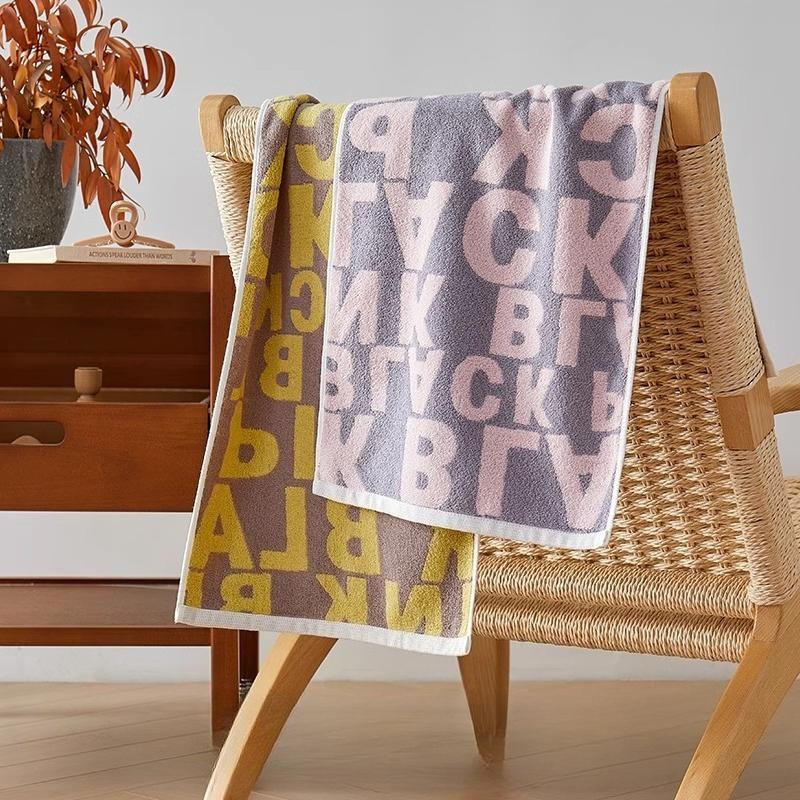 34 X 74cm Cute Cotton Hand Towels Pack of 2, Cartoon Animal Soft Towel for Women Girls, 100% Cotton Cherry Decorative Towels for Bathroom