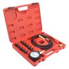 Engine Oil Pressure Test Tool Kit Tester Gauge with Toolbox Low Oil Warning with 90 degrees  Coupling Adapter