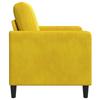 Yellow Storage Sofa 72 x 78 x 87 cm Polyester