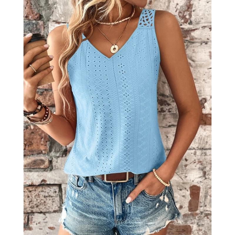 

Tooxika Новые женские топы без рукавов с открытой спиной и кружевным жилетом