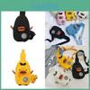 Canvas Kinder Tasche mit Cartoon Enten Design und Umhängegurt für Kindergarten Kinder