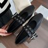 Fashion Female Footwear Shallow Ladies Ballet Flats Shoes Fashion Buckle Strap Round Toe Luxury Women Flats Mary Janes Shoes