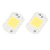 2 Pcs LED COB Chip High Power Driverless Integrated SMD Lamp Beads Light Efficient Flip COB Lamp Bead Cold Light 20W