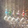 1 Pcs Crystal Chandelier Home Decor Stained Glass Ball Hanging Pendant Light Catcher Reflective Bead Curtain Decoration
