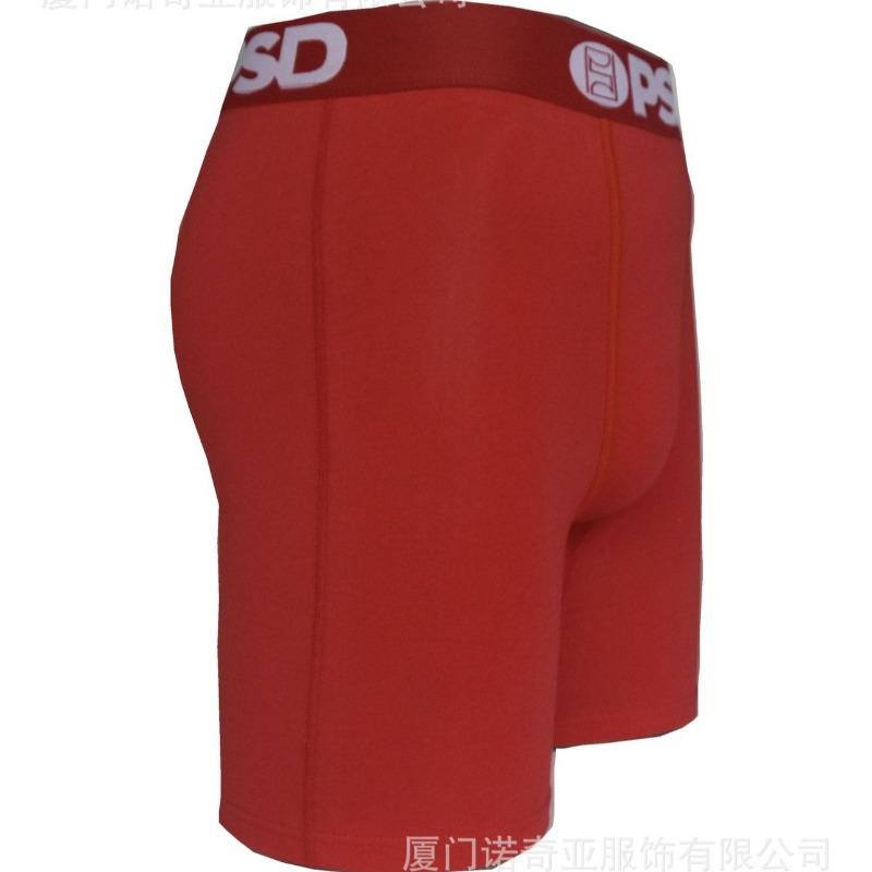 Mens Pure Red Printed Casual Comfortable Underwear For Daily Wear
