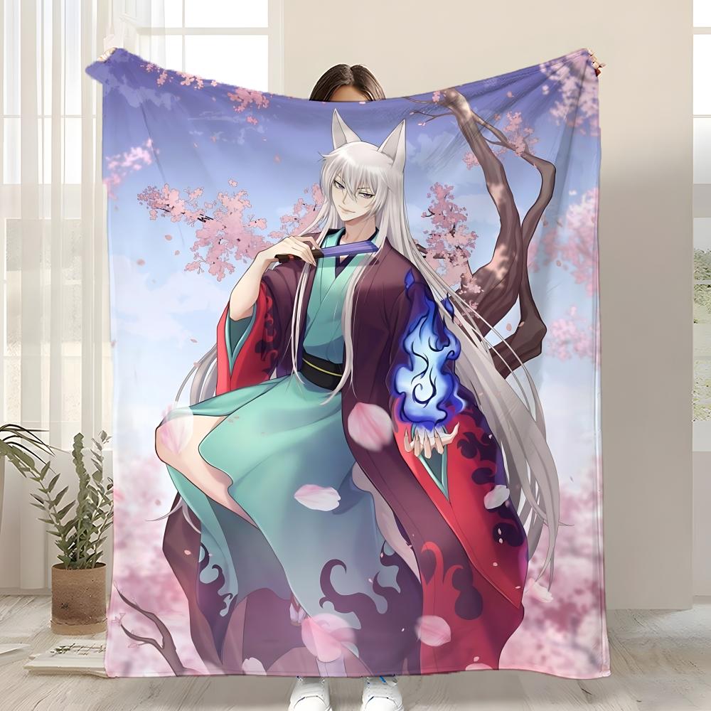 Anime Kamisama Kiss Throw Kid-Friendly Flannel Throw Blanket Soft Warm Anti-Static Washable All Season 75cmx90cm