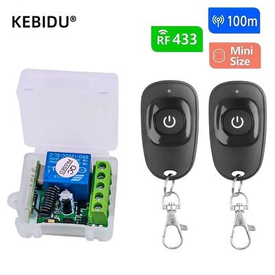 Universal Wireless Remote Control Switch DC 12V 1CH Relay Receiver Module Smart Home Lamp Fan Lights Switch RF EV1527 Learning Code Transmitter
