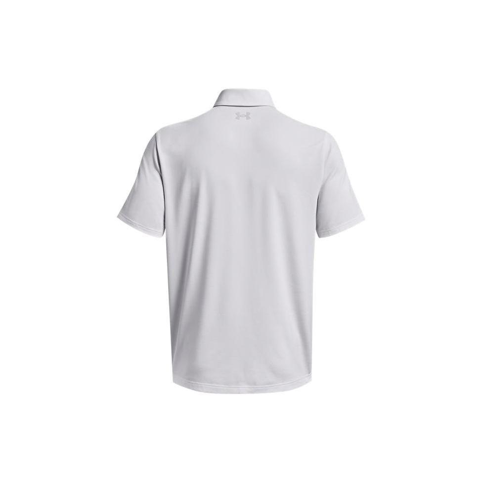 Under Armour Solid Color Golf Short Sleeve Polo Shirt Men Tops White 1378673-100