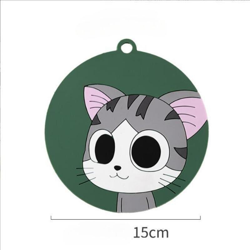 Cartoon Hitzebeständiges Pad Niedlich und Rutschfest Haushalt Küche Anti-Verbrühungs-Pad Silikon Untersetzer