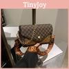Single Lattice Print Shoulder Crossbody Square Bag Handbag Women Gift Fashion