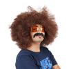 70s Disco Brown Afro Cosplay Wig, Heat Resistant Synthetic Hair for Halloween Party Costume