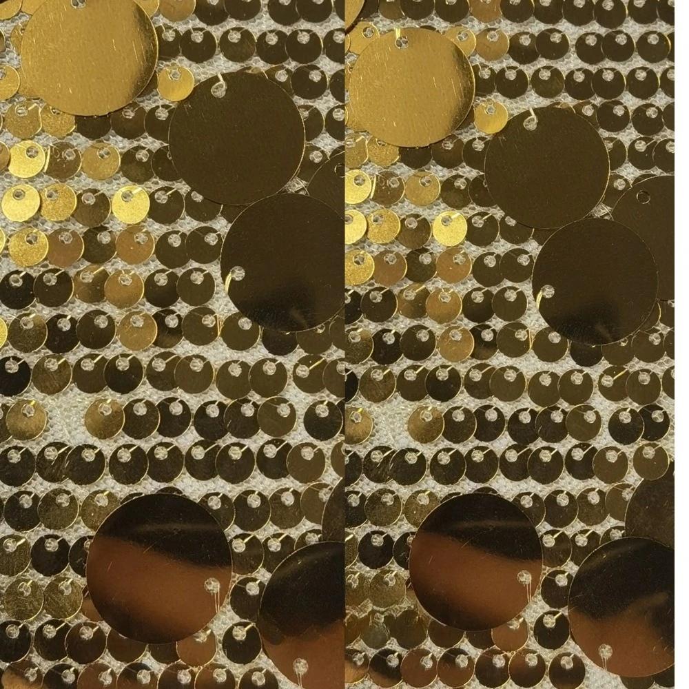 1yards 5+18mm Silver Shiny Beaded Fabric for DIY Sewing Stage & Costume Dress Background Clothing Supplies Handmade DIY Etc.