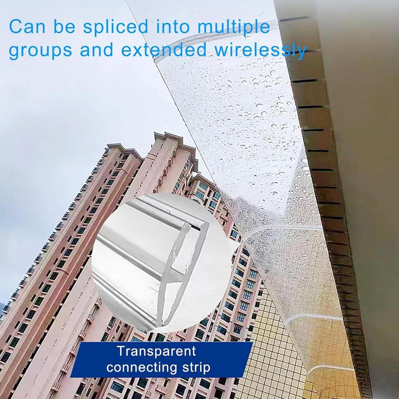 Copertina usii din fata Copertina curbata exterioara Husa din policarbonat matat Copertina de gradina UV rezistenta la ploaie si zapada 15,7x15,7 inci