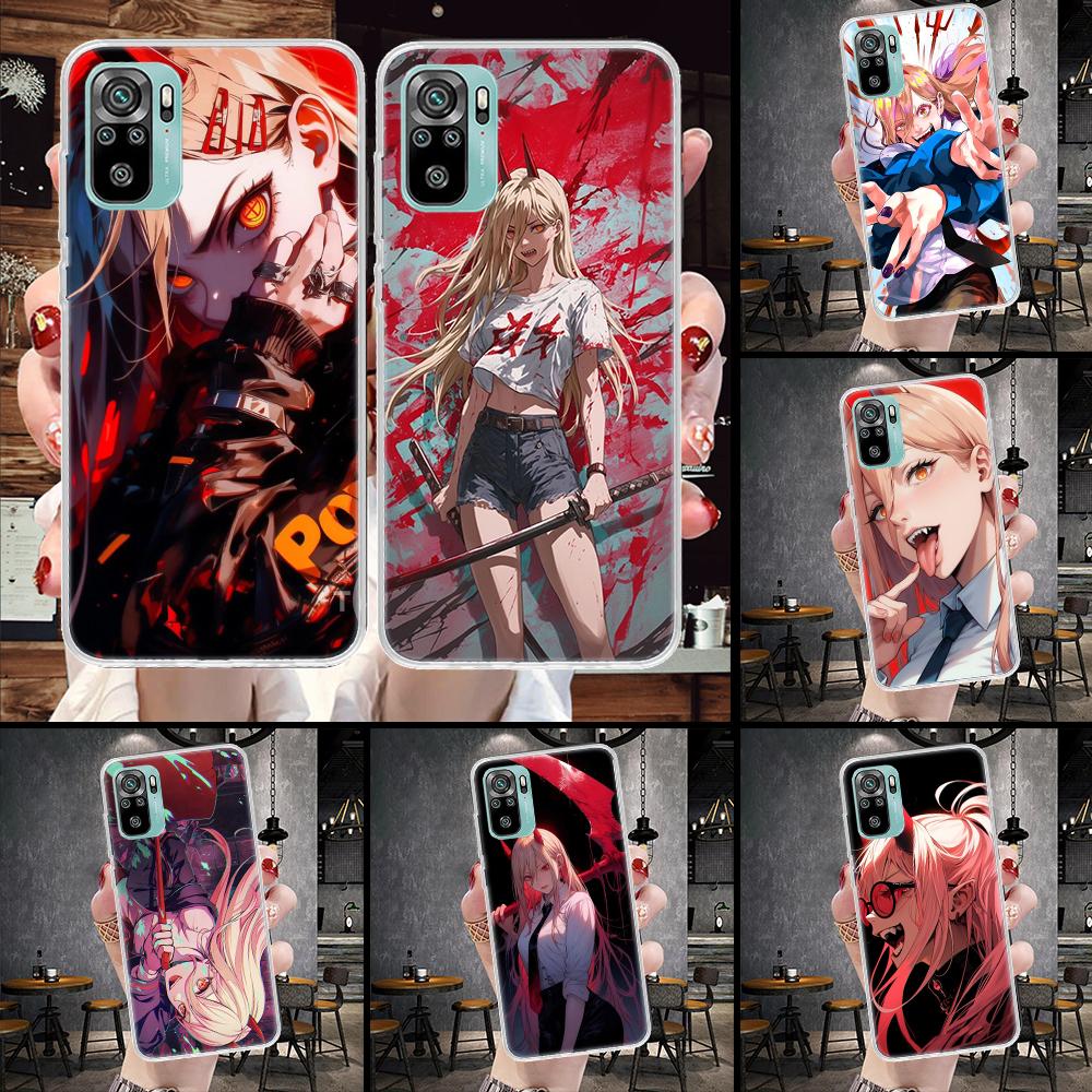 C-Chainsaw Mans Power Soft Phone Case For Xiaomi Redmi Note 15 14 14S 13 12 Pro Plus 12S 11 11S 11E 10 10S 11T 5G Fundas Coque R