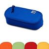 Pencil Case - OXFORD - Oval - Durable Polyester - 23x11x6 Cm - Blue
