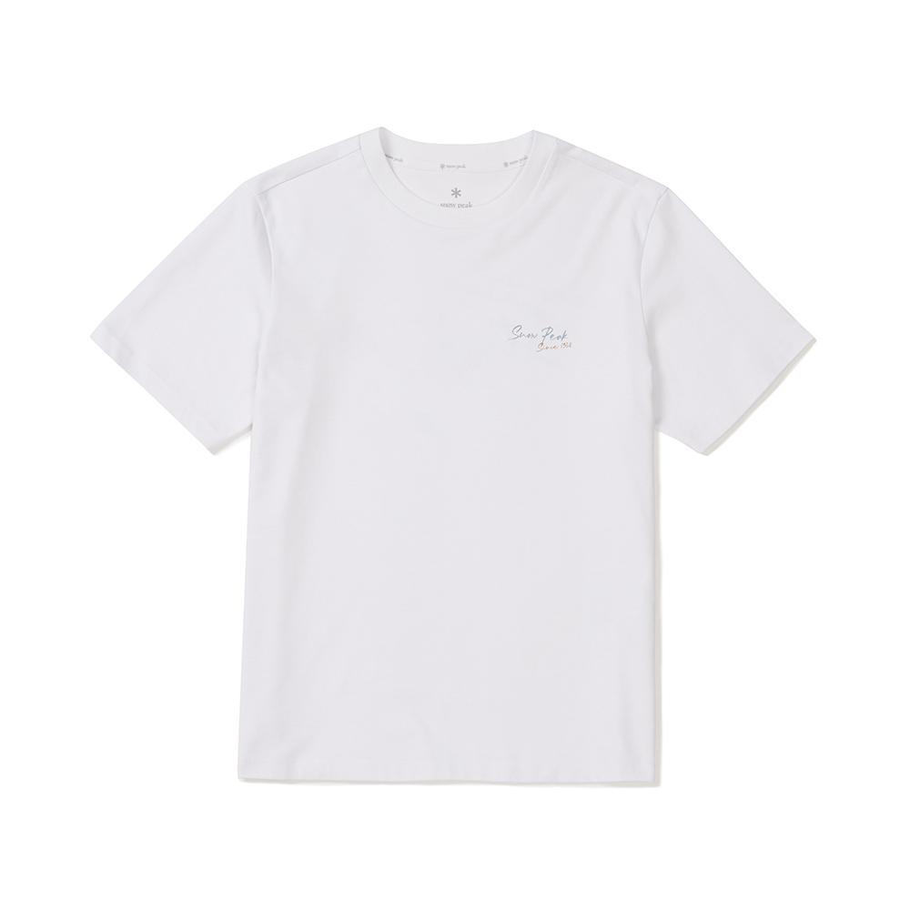 [Snowpeak] Askin Women's Lettering Short-Sleeve T-Shirt White (S25MWFTS85)