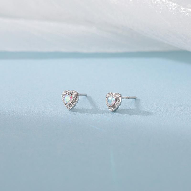 Symphony Zircon Love Earrings for Women  Niche Ear Bone Nails  Hypoallergenic  No-removal Earrings